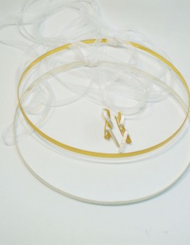 Handmade sterling silver and goldplated wedding crowns.