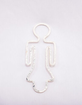 Handmade Sterling silver bookmark.